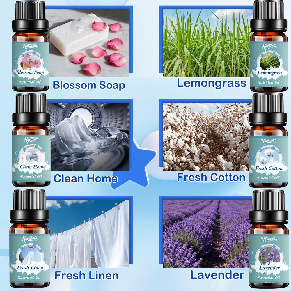 Hovacota laundry fragrance oil bottle preserves potency for storage.