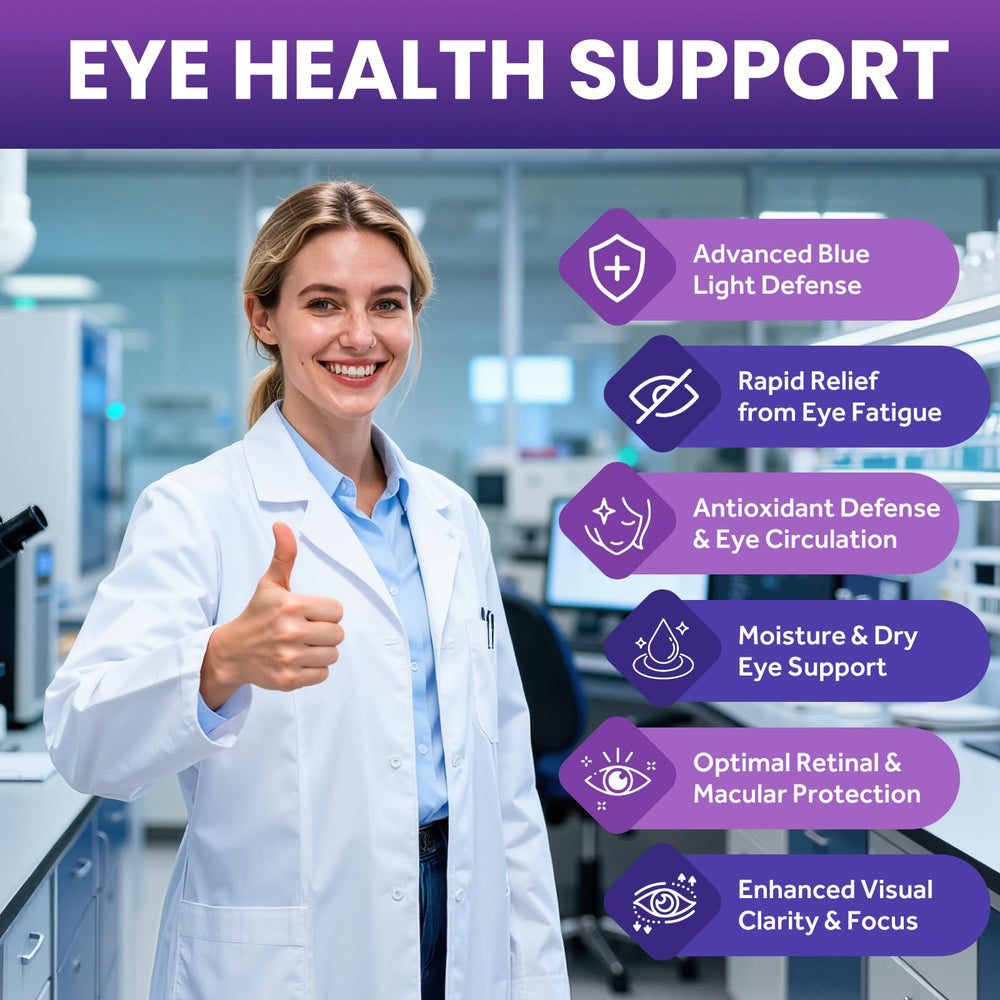 Hovika AREDS2 capsules on hand for easy daily eye support.