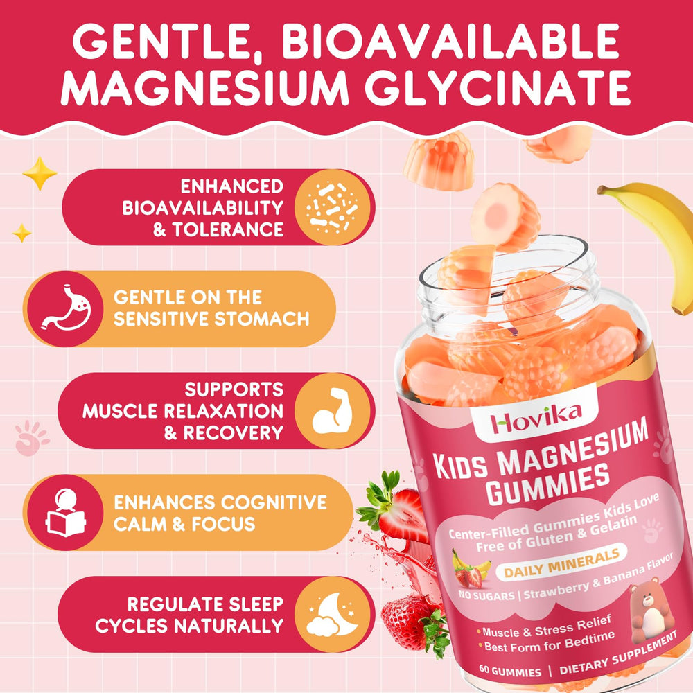 Hovika calm kids gummies bed time routine promoting relaxed evenings