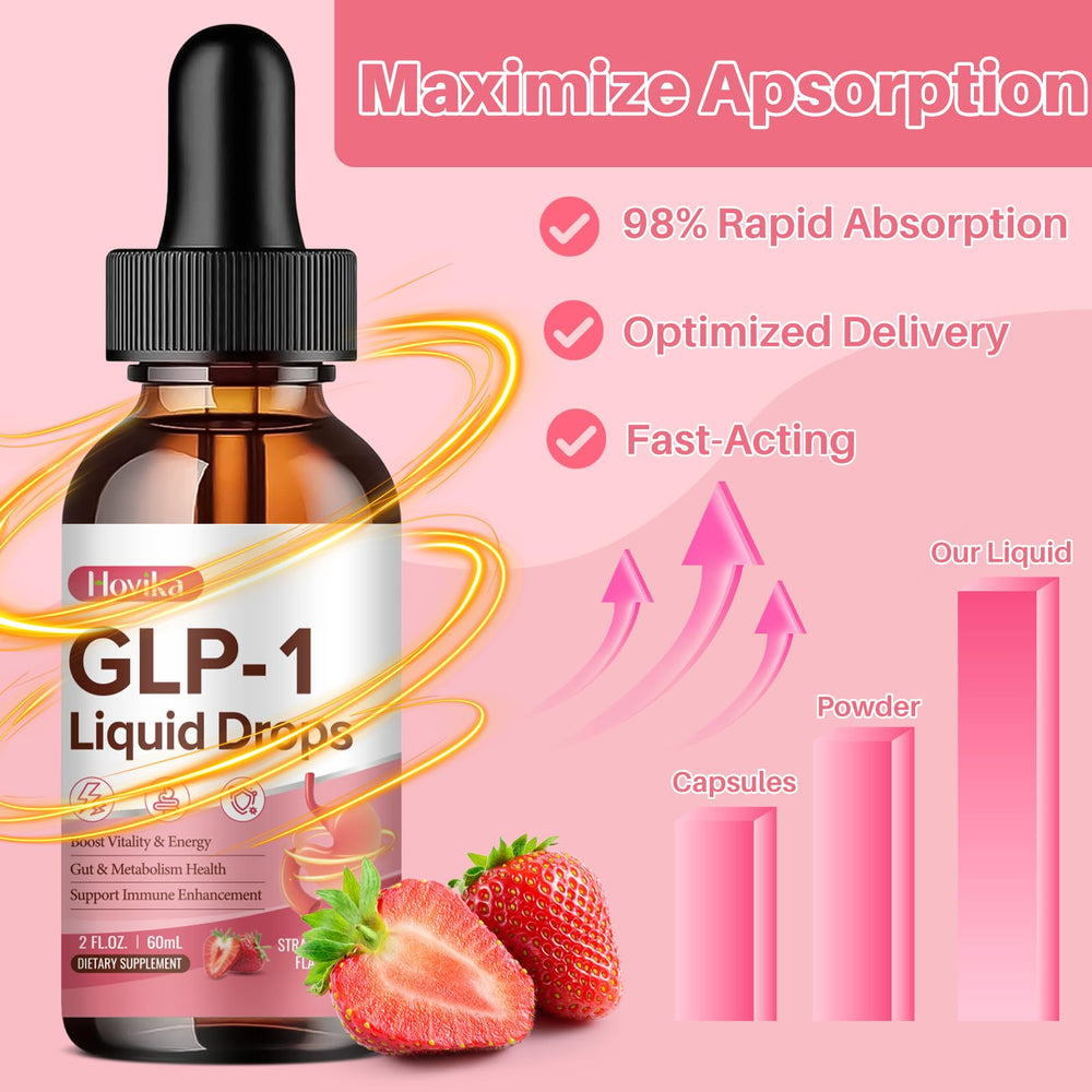 Hovika GLP-1 bottle on a desk for daily use