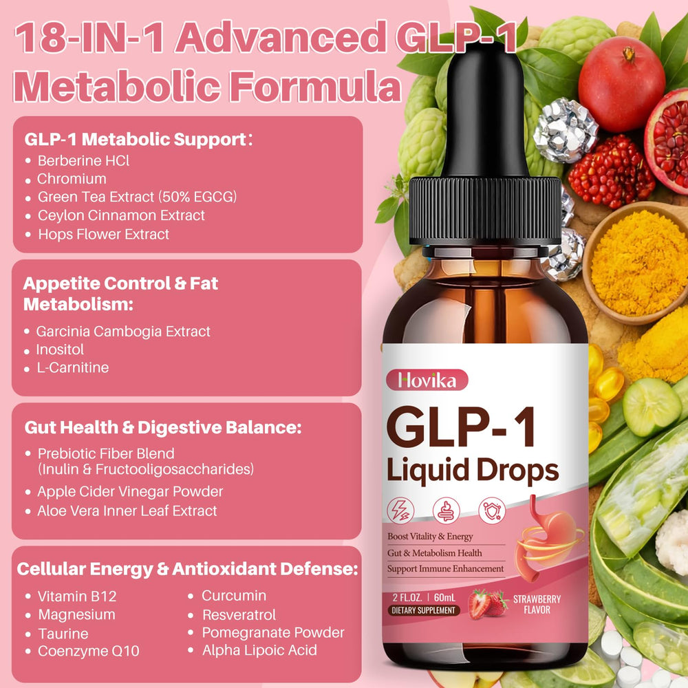 Glass drops applying Hovika GLP-1 for quick intake