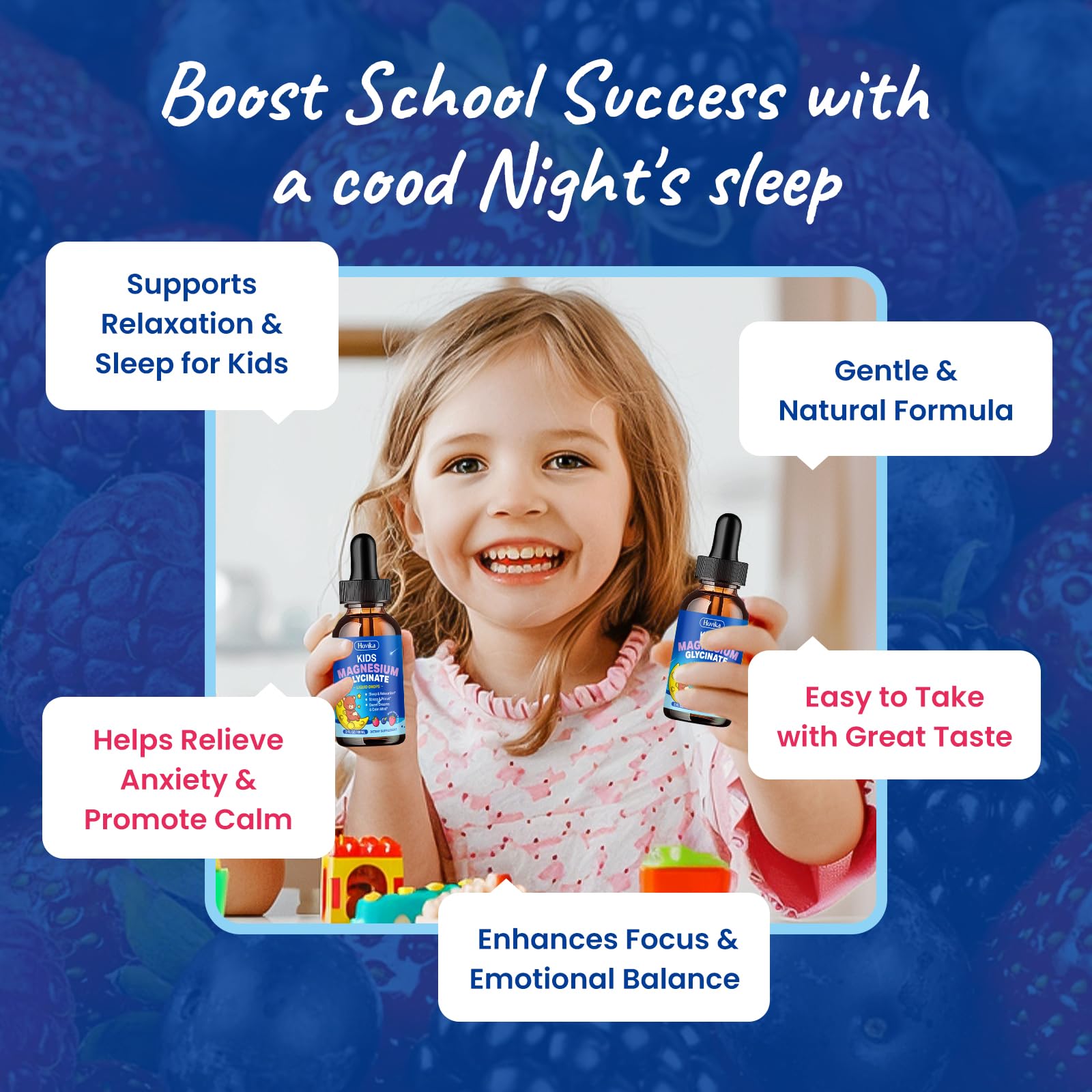 Hovika berry flavor drops make daily minerals enjoyable for kids