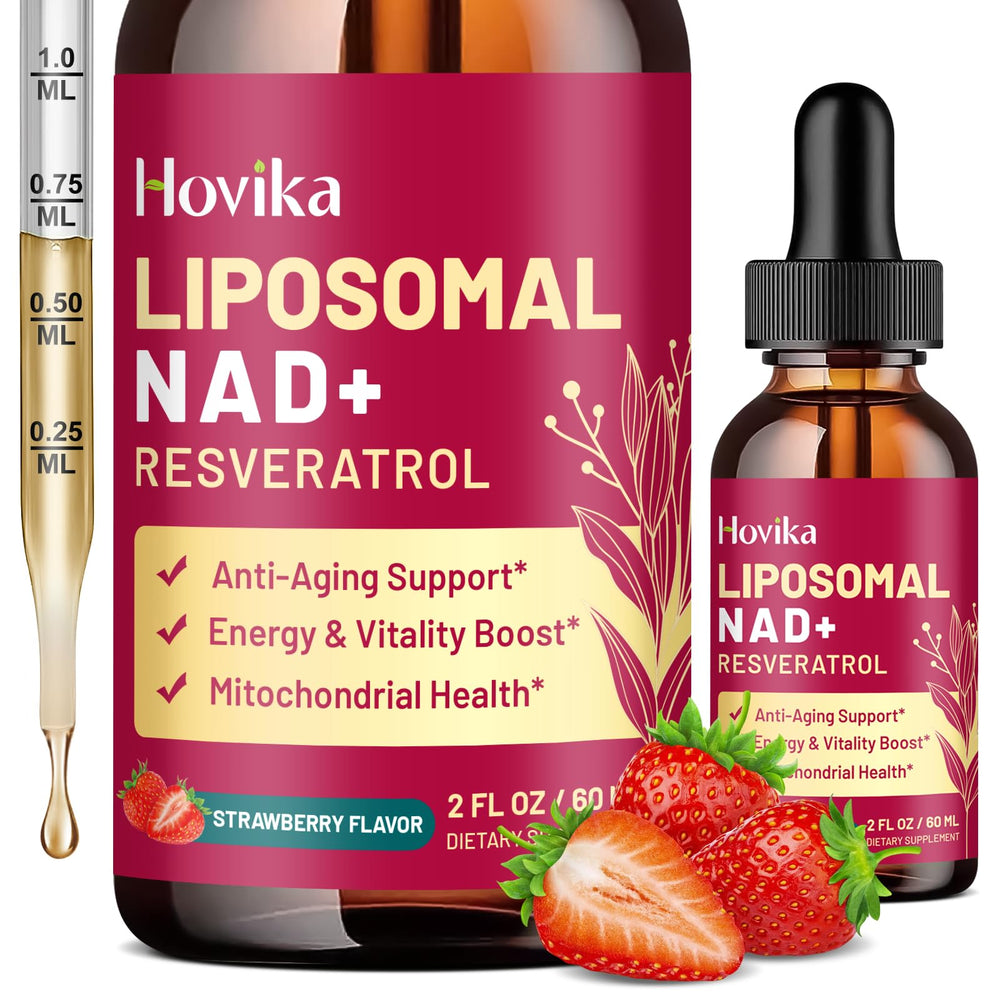 Hovika Liposomal NAD bottle front for daily energy and vitality