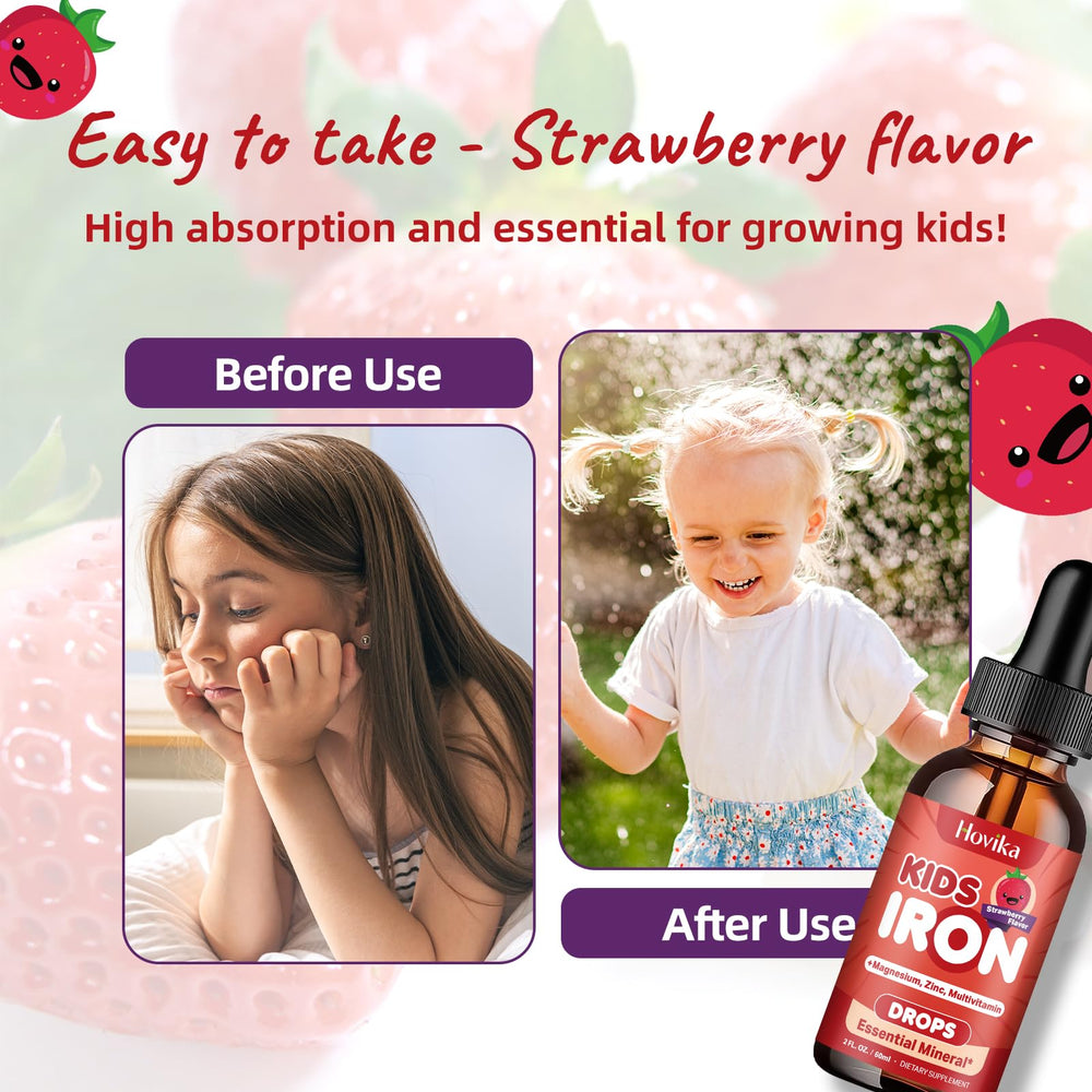 Hovika label highlights zinc and vitamins for comprehensive support.
