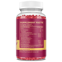 Hovika NAD Gummies closeup highlights strawberry flavor and easy daily energy