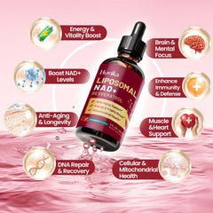 Close-up of the bottle emphasizing liposomal delivery and absorption benefits