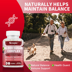 HOWEEJET Blood Sugar Complex label highlights core ingredients and usage tips