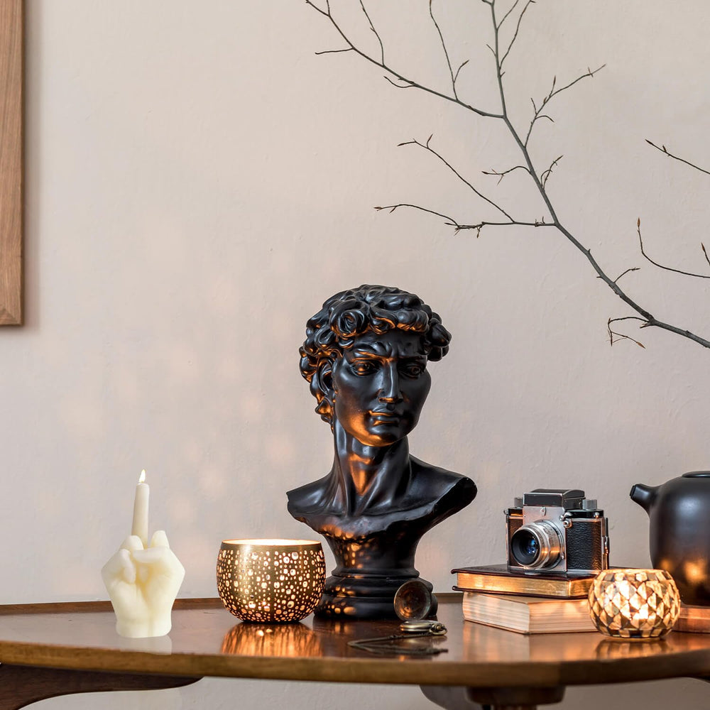 Hozodusi room-decor candle in bedroom elevates aesthetics and fragrance subtly.