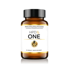 HPD Rx ONE immunity bottle front for daily immune support.