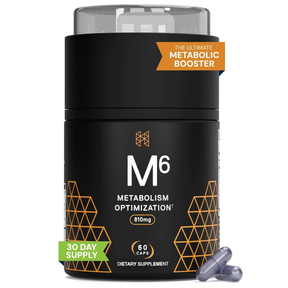 HPN M(6) fat burner bottle on the counter supports metabolism and daily energy.