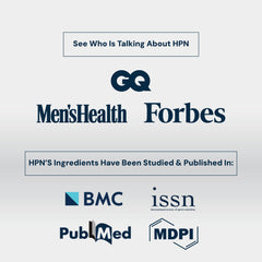 HPN M(6) packaging display framed with lifestyle context for workouts.