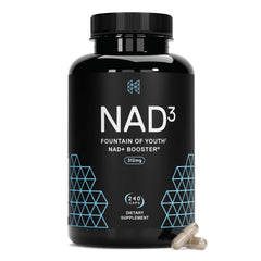 HPN NAD3 bottle front showing 240-count tablets for daily energy support
