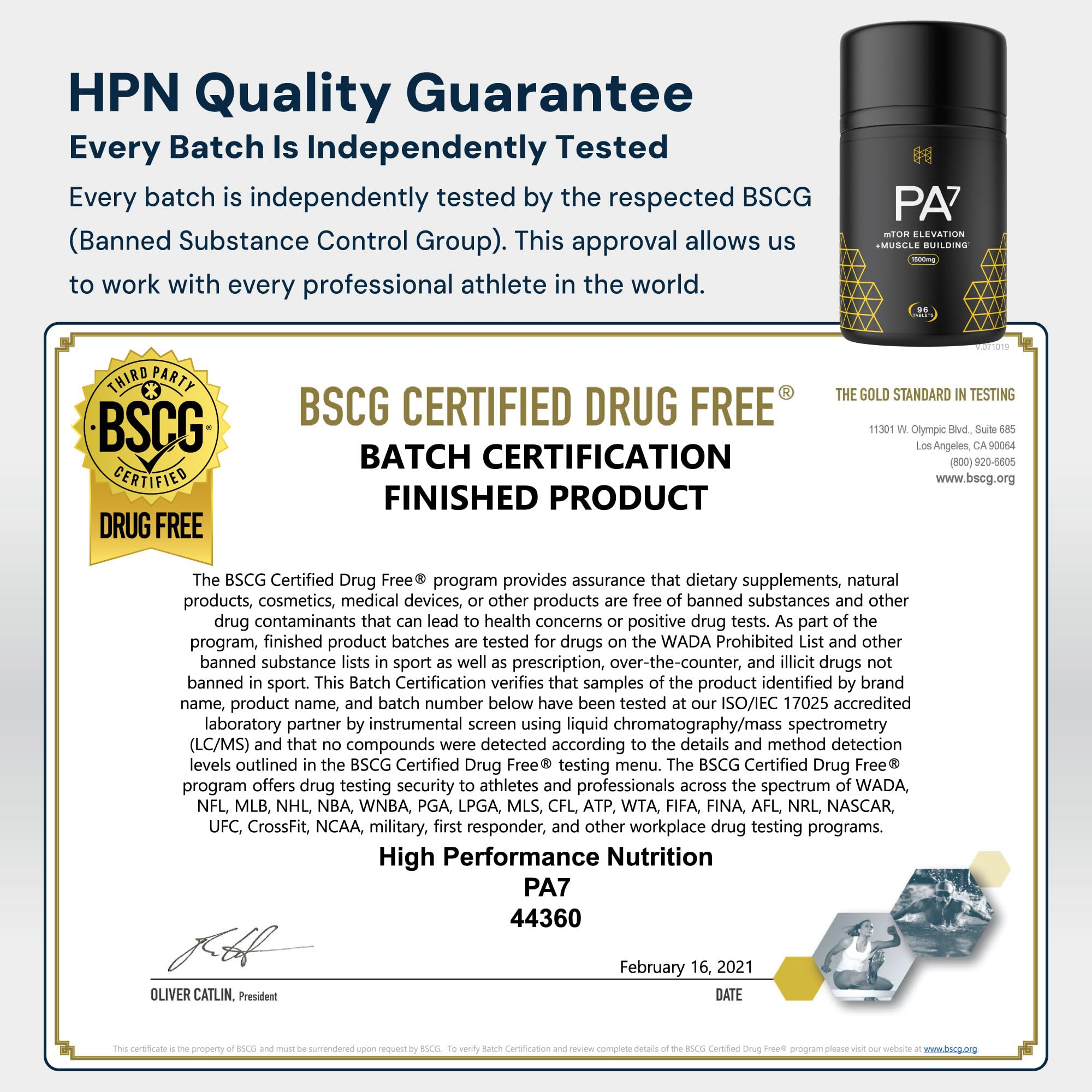 HPN PA(7) stacked pills — simple daily dosing