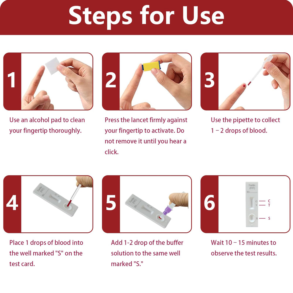 H.pylori test kit user instructions for simple at-home testing.
