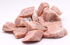 HQRP Peach Moonstone rough stones pack shows natural color variations for display or practice