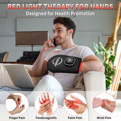 HRIOYAN red light glove wrist and elbow coverage option