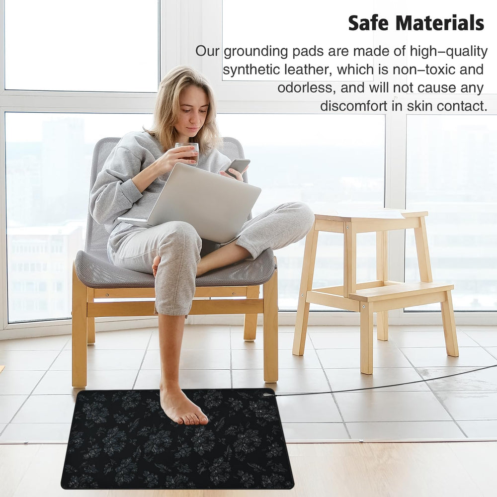 HRSDZKJ earth therapy foot mat designed for home grounding.