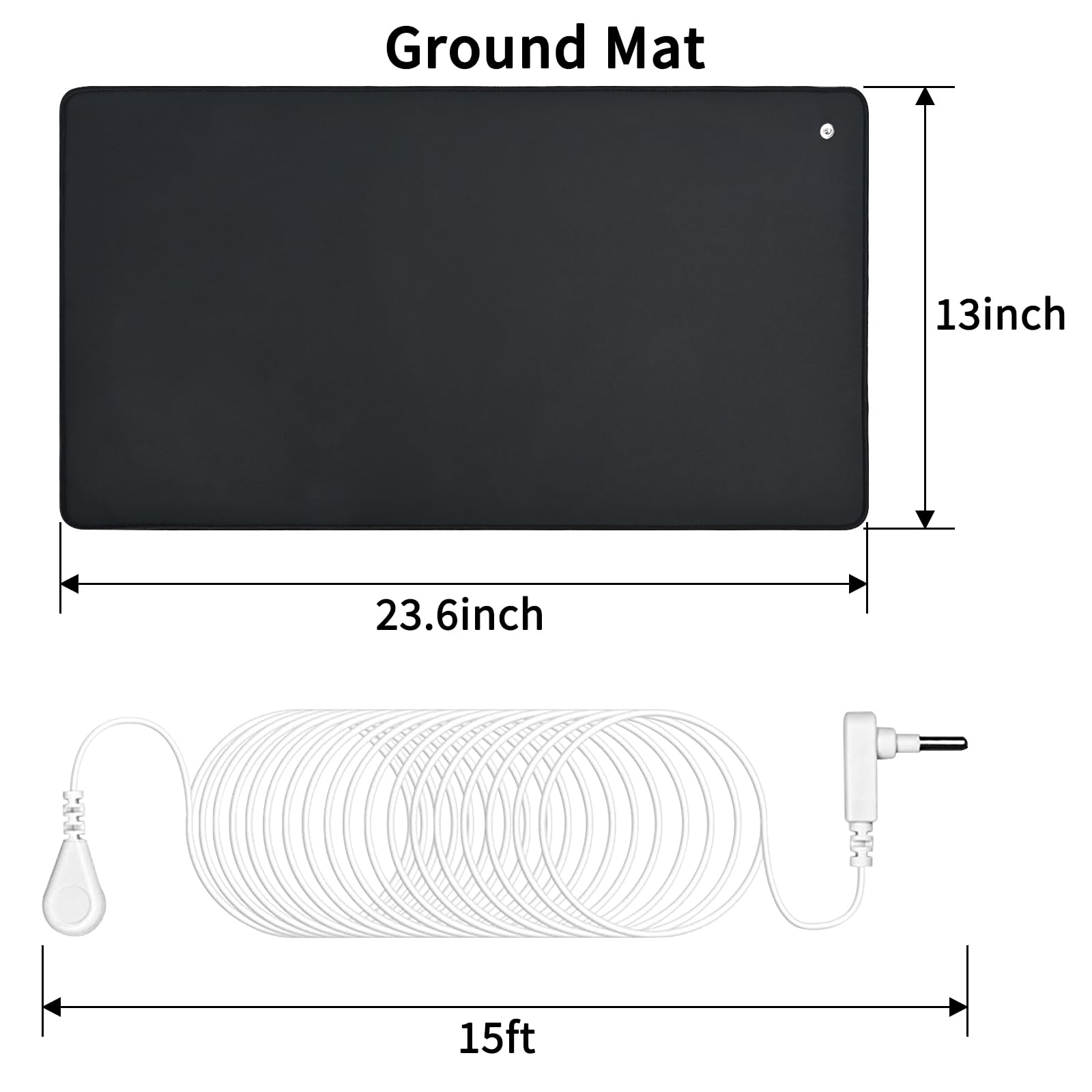 HRSDZKJ Grounding Mat with 15 ft cord connect for easy setup during grounding routines
