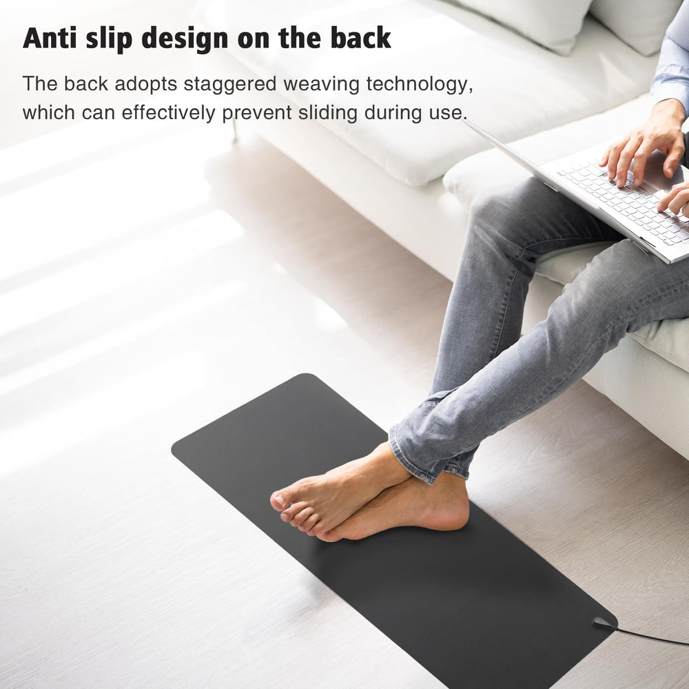 HRSDZKJ grounding mat in a calm bedroom setting for relaxation.