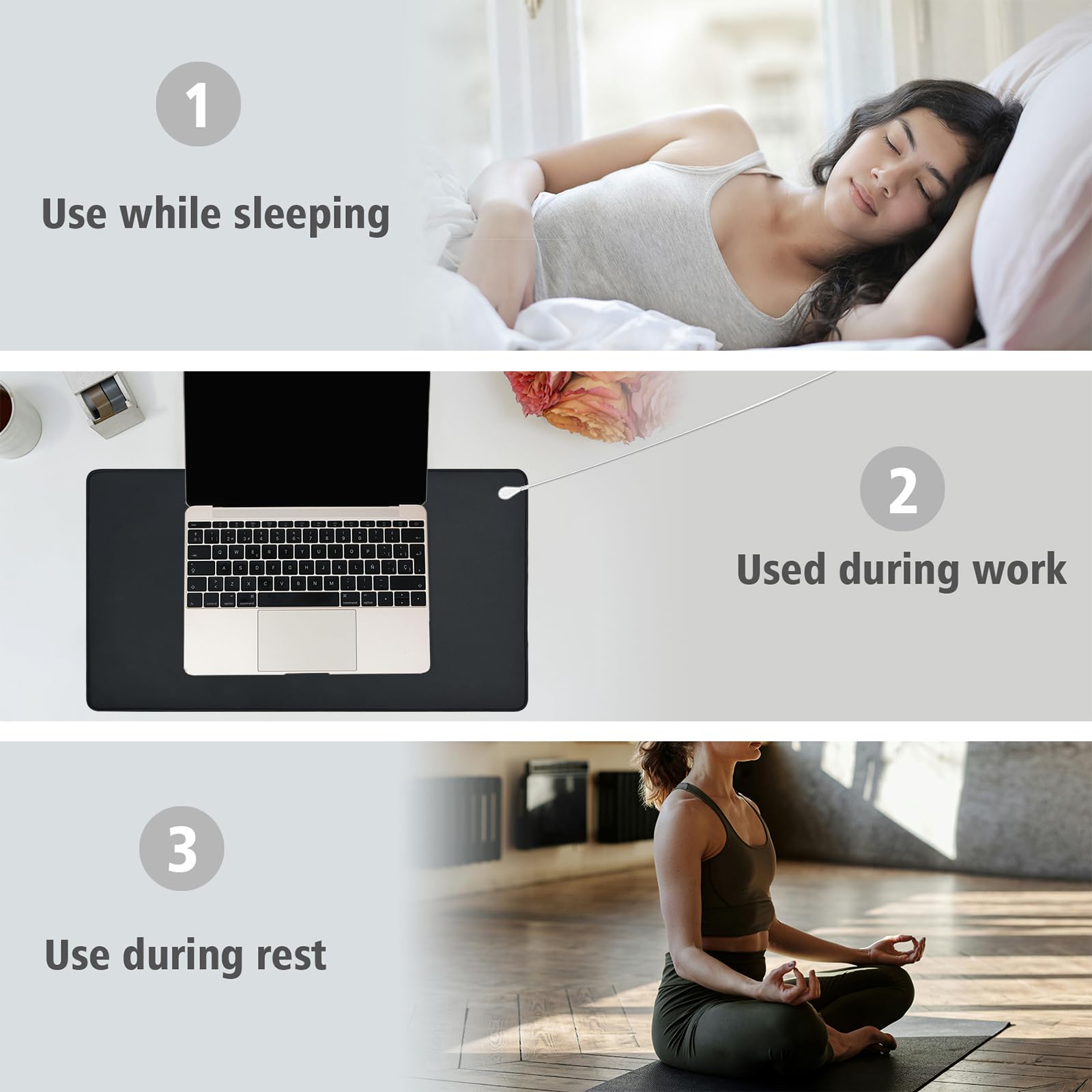 HRSDZKJ Grounding Mat on desk, convenient for grounding during work