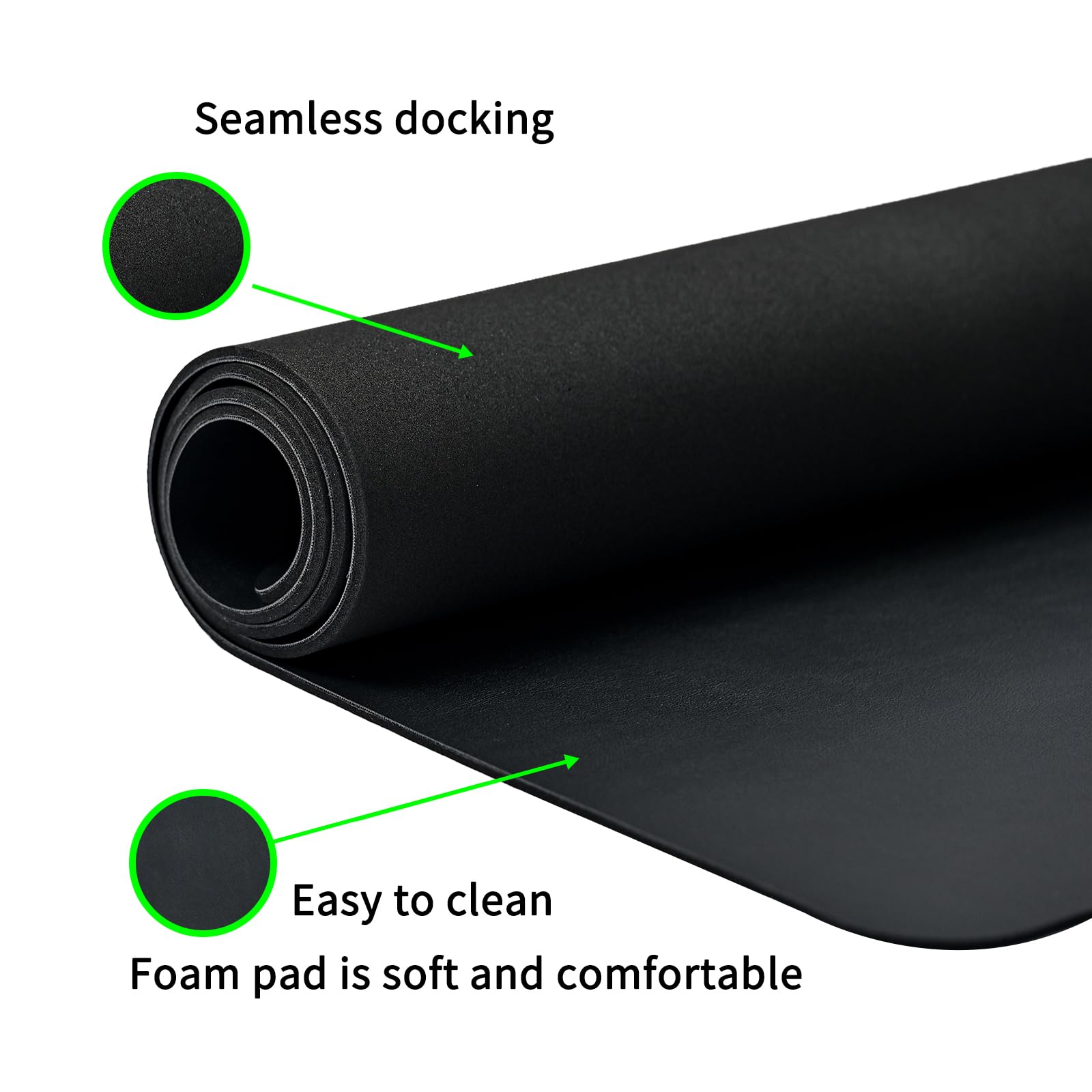 HRSDZKJ grounding mat at a desk, ideal for wrist rest during computer work.