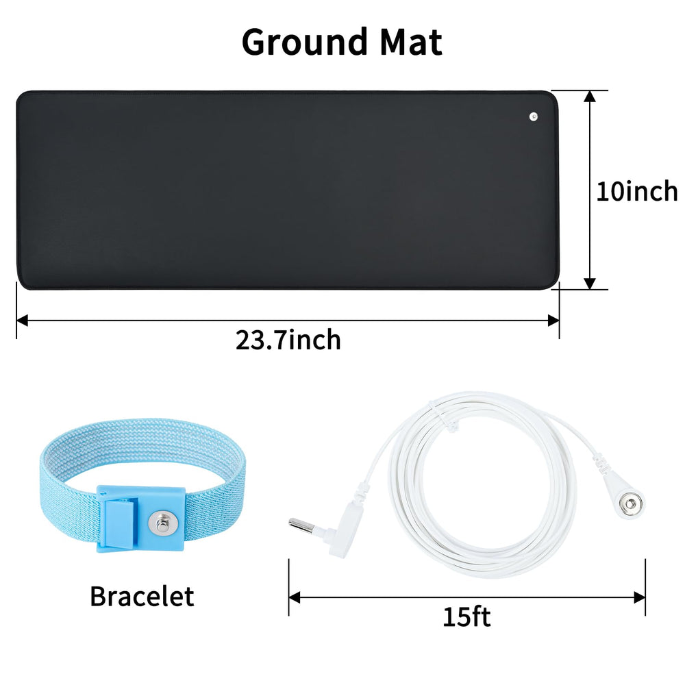 HRSDZKJ grounding pad 26-7x10-inch suited for under-desk or foot rest.
