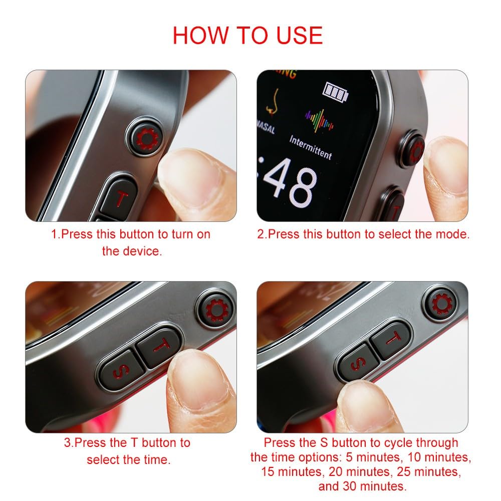 Hsiohe wrist-worn design keeps red-light therapy handy during daily tasks.