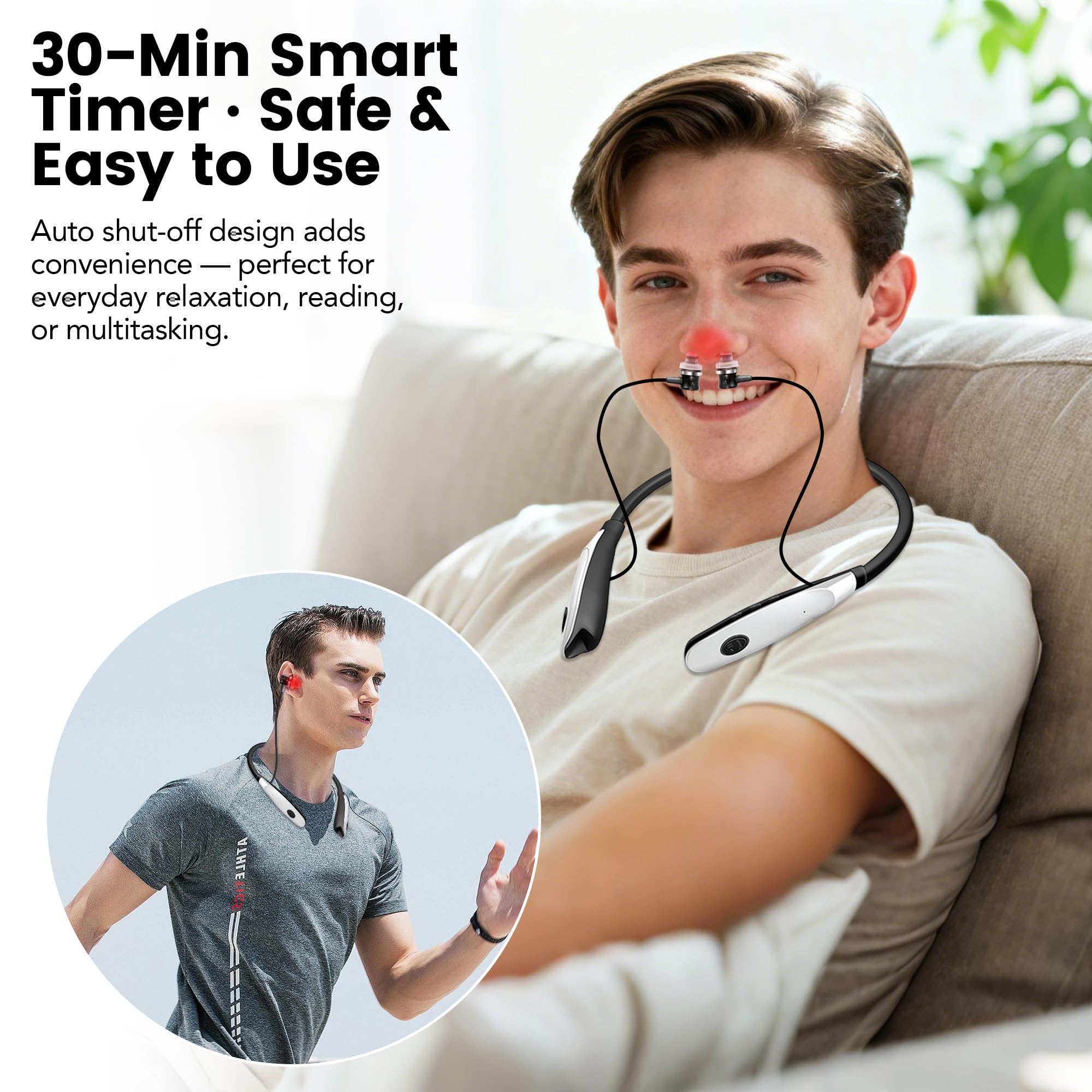 Hsiohe nasal cover silicone tip provides comfortable nasal application.