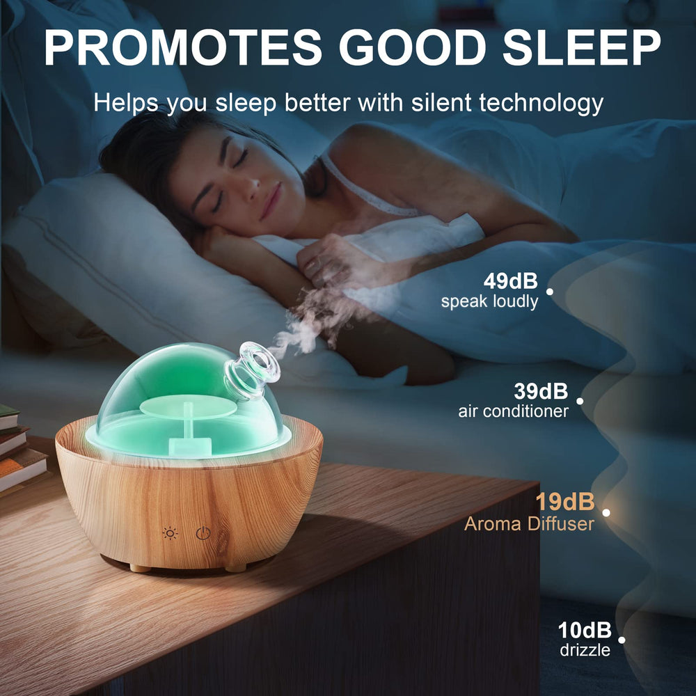 HSLZOMI diffuser features a 280ml tank for longer diffusion sessions.