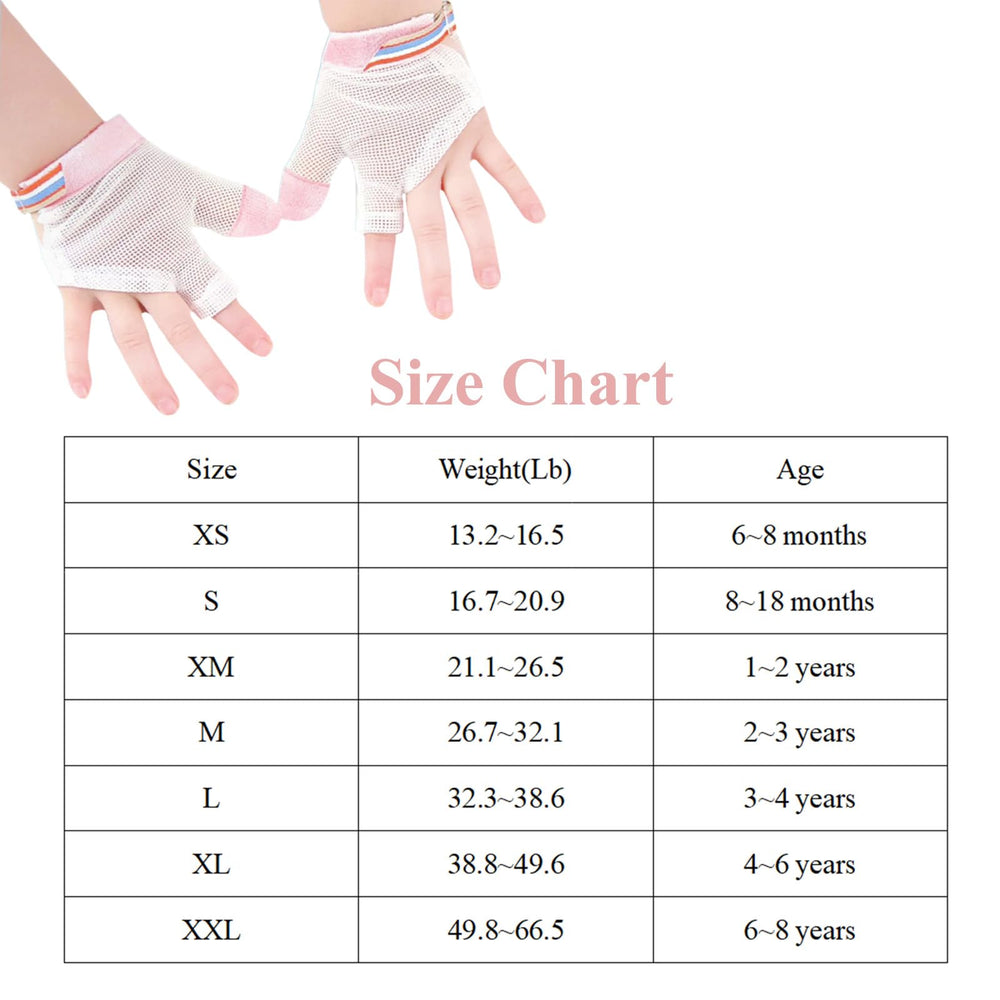 HSROXIN size range fits ages 6 months to 8 years.