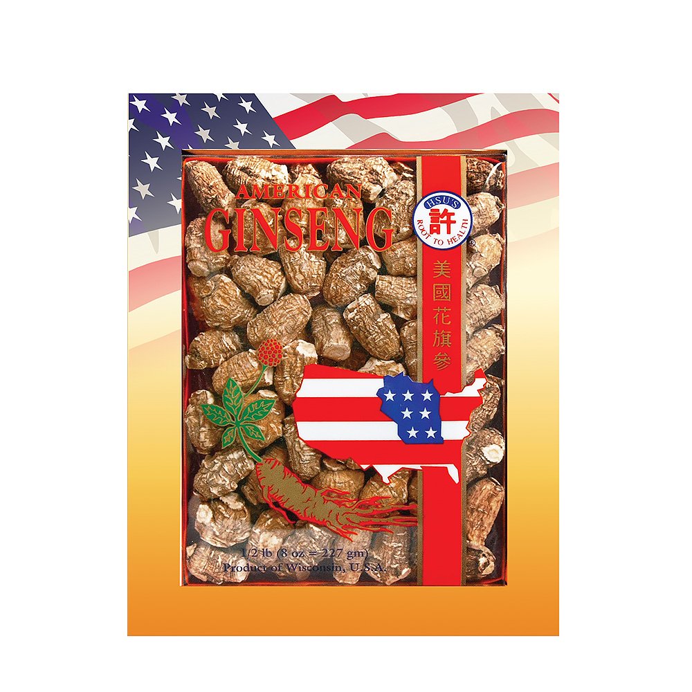 Hsu's 0168-S8 Pearl small American ginseng roots for traditional infusion and flavor