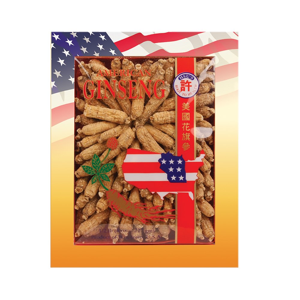 Hsu's Ginseng half-short Wisconsin roots for tea showcasing natural aroma.