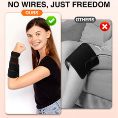 Hsypti wireless charging belt enabling cord-free therapy on the go.