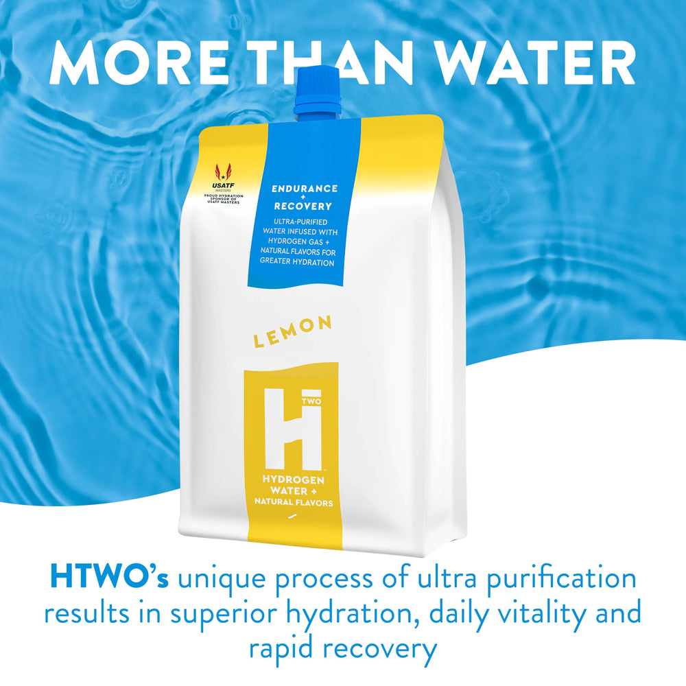 HTWO 6-pack display highlighting portable hydration