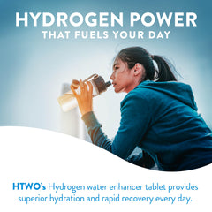 HTWO tablets with 80 mg magnesium support hydration and balance.