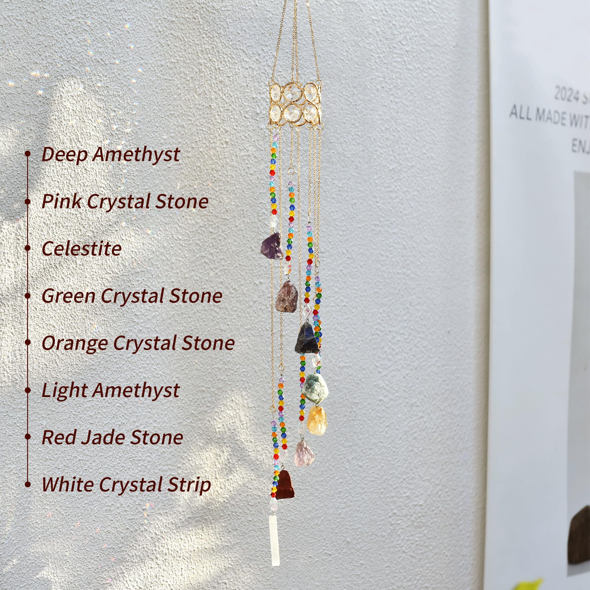 HTXYCTH Healing Crystals display natural gemstone ambiance in any room