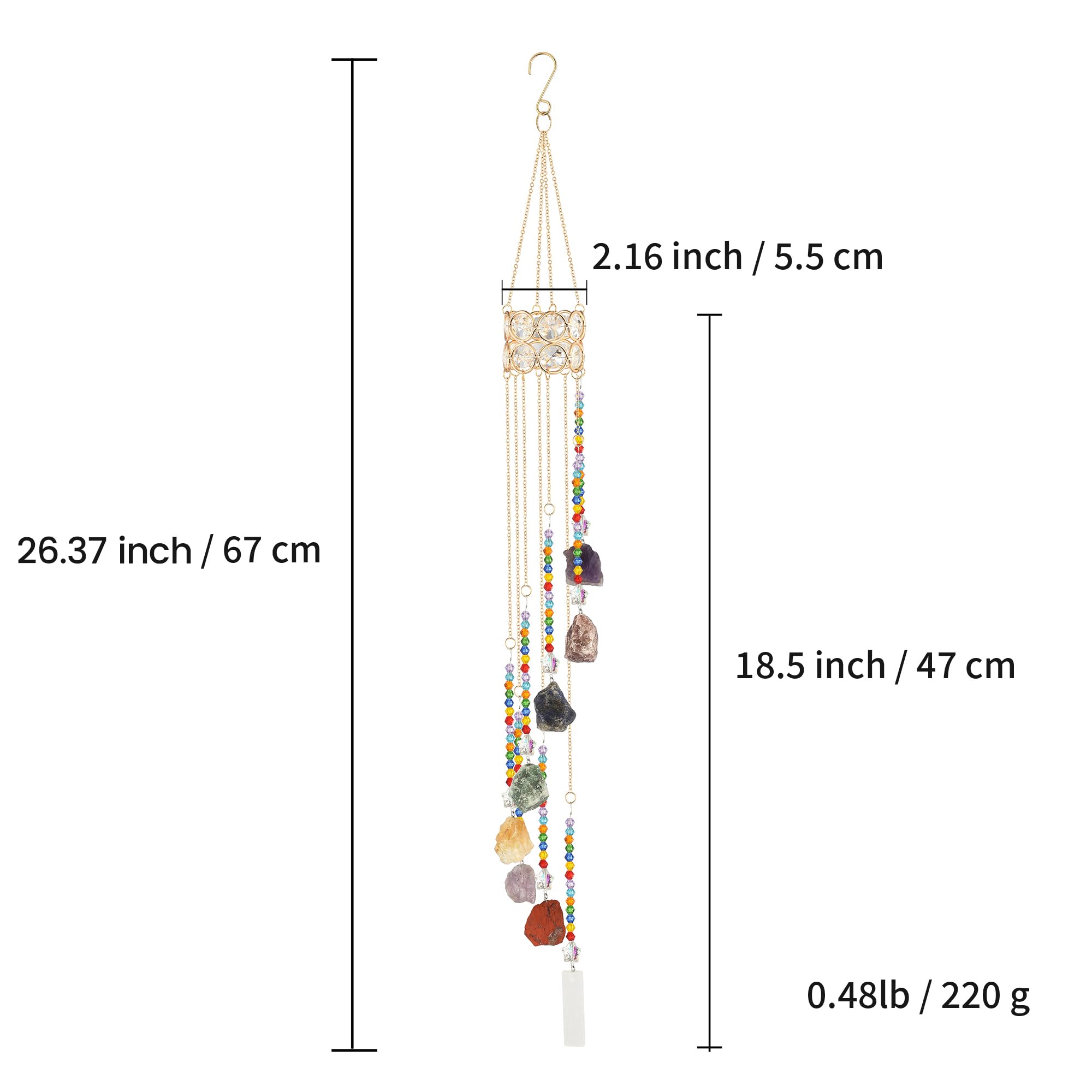 HTXYCTH Natural Gemstones with a colorful decorative mix