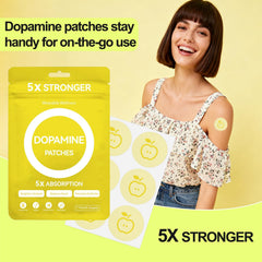 huangirl dopamine patches 60-pack applying patch to skin for 8 hours.