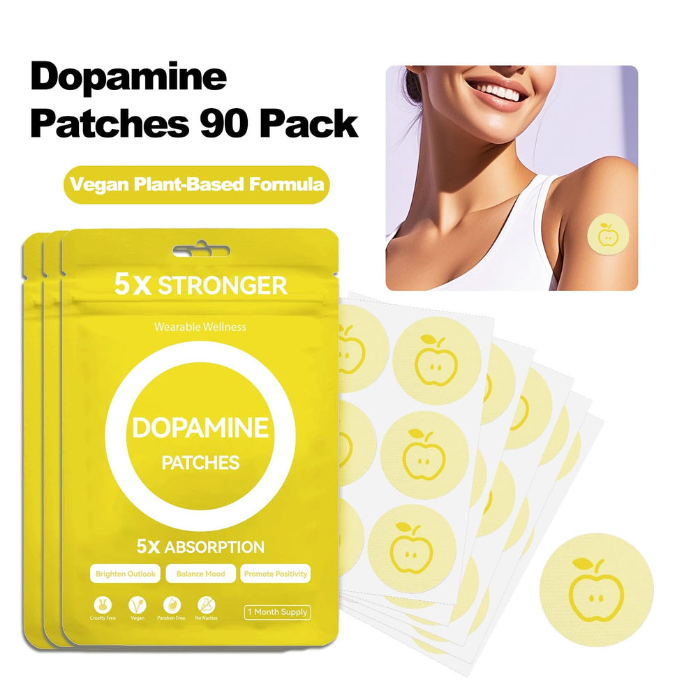 Huangirl dopamine patches back view highlighting compact travel-friendly design.