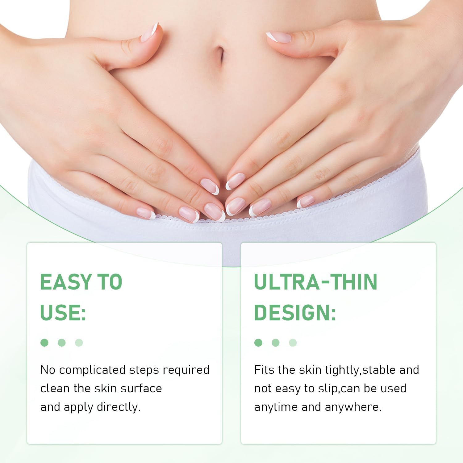 Huatinent Body Nano Patch no-residue removal leaves clean skin.