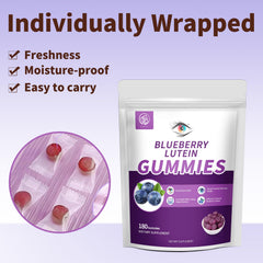 Hudetex Blueberry Lutein Gummies kids-friendly packaging for daily routines