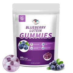 Hudetex Blueberry Lutein Gummies packaging for on-the-go eye support