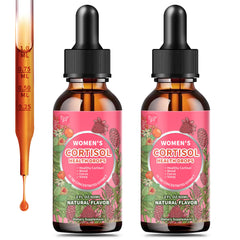 Hudetex Cortisol Drops bottle showing herbal formula for balance