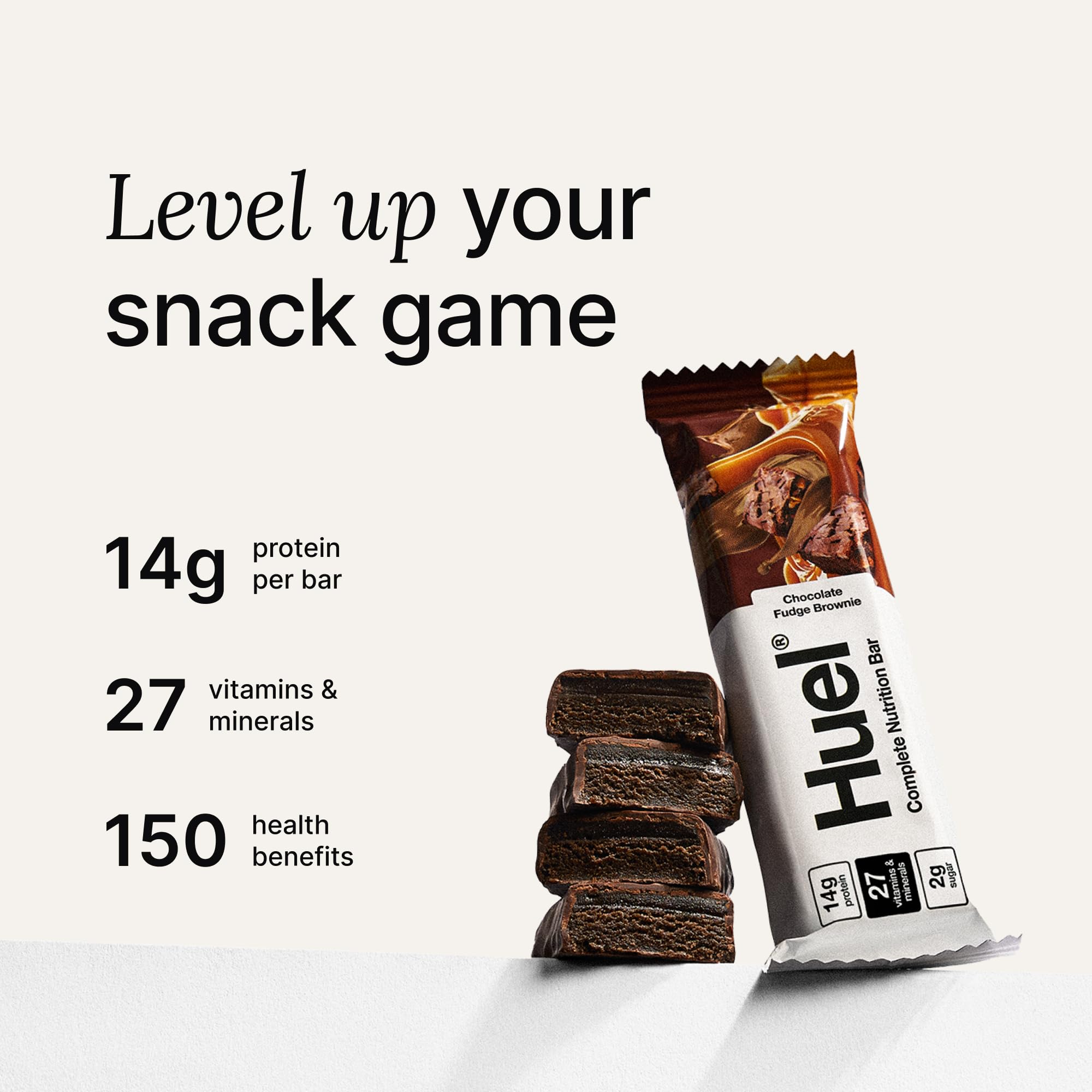 Huel complete nutrition bar nutrition panel and ingredients for vegan protein
