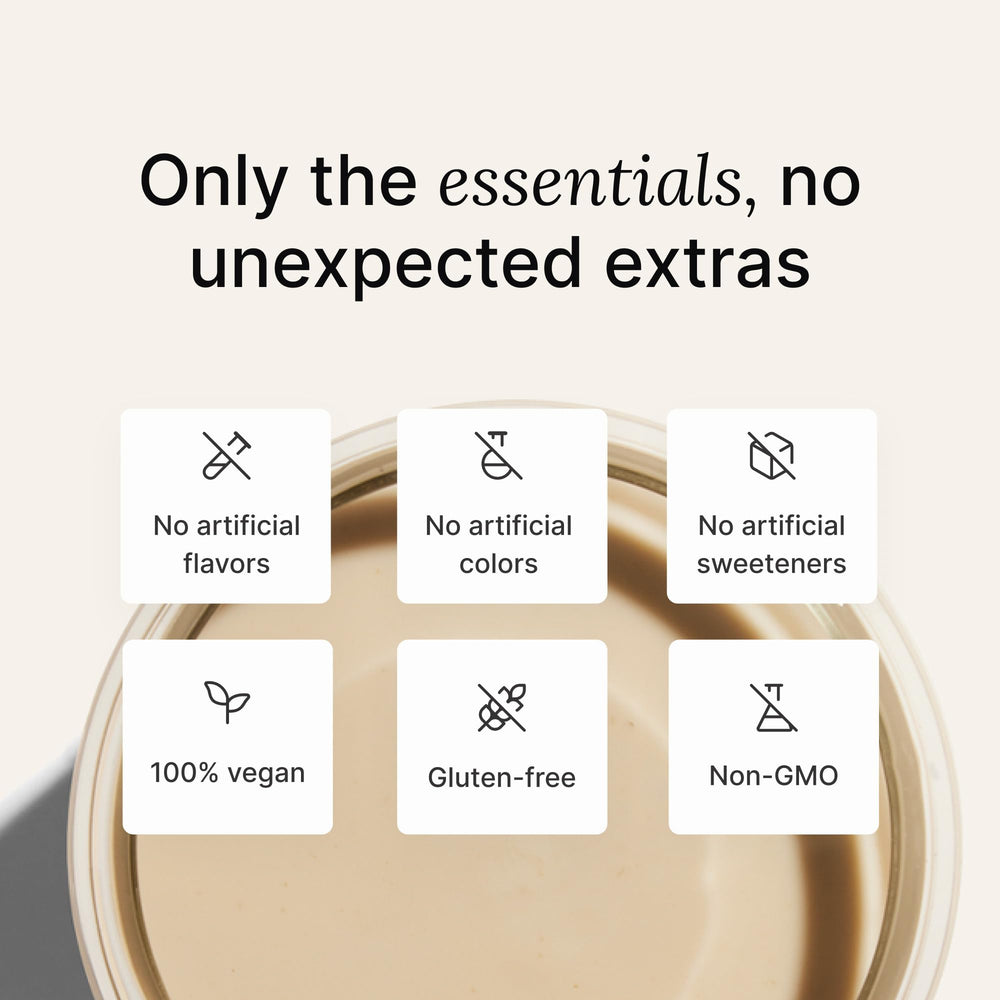Huel Black Edition Banana ingredients chart emphasizes vegan, gluten-free nutrition.
