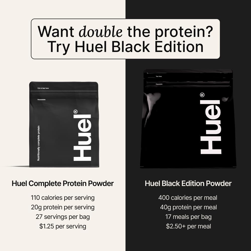 Huel Complete Protein Chocolate Fudge Brownie in travel mug during workout