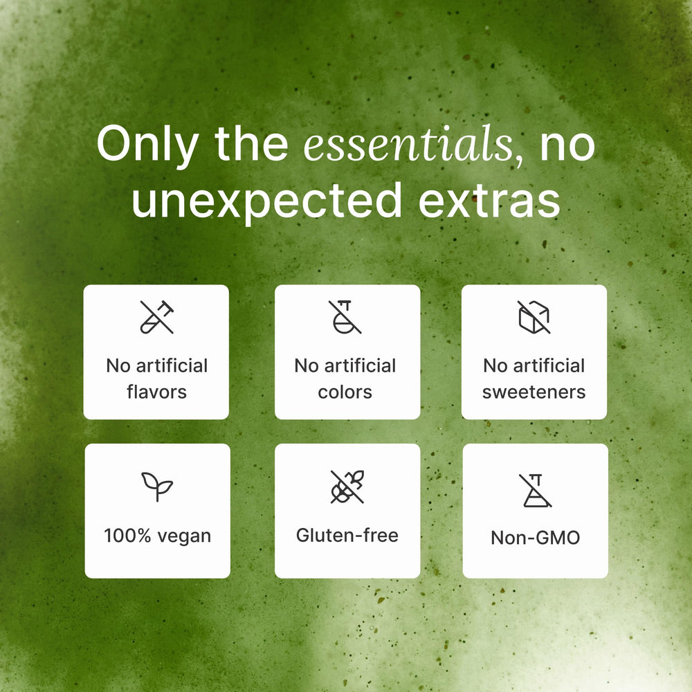 Huel Daily Greens 12-pack box displayed on shelf.