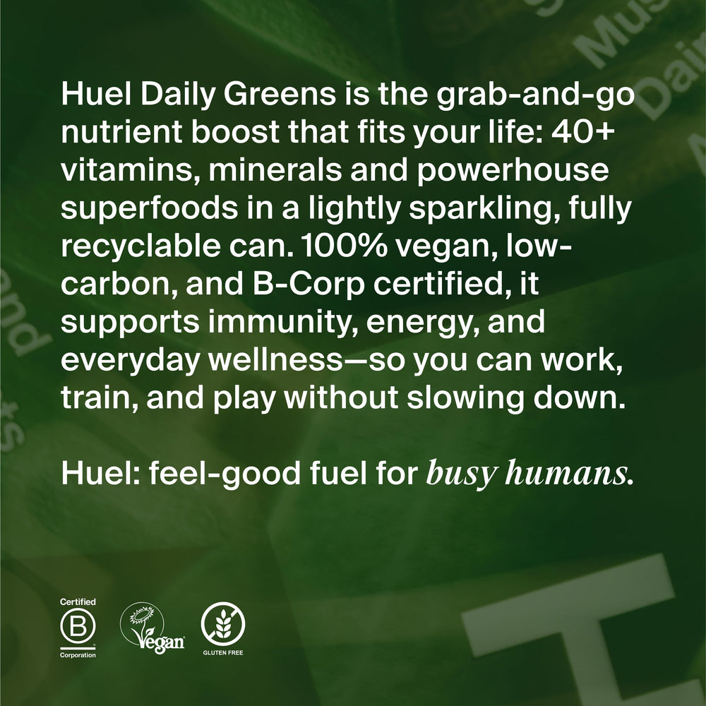 Adaptogen-rich blend in Huel Daily Greens supports everyday resilience