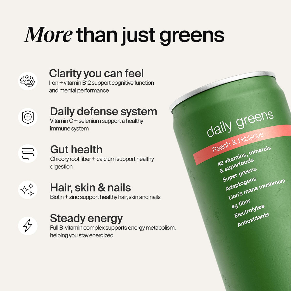 Huel Daily Greens Apple Pineapple flavor conveys a tasty, convenient greens ritual.