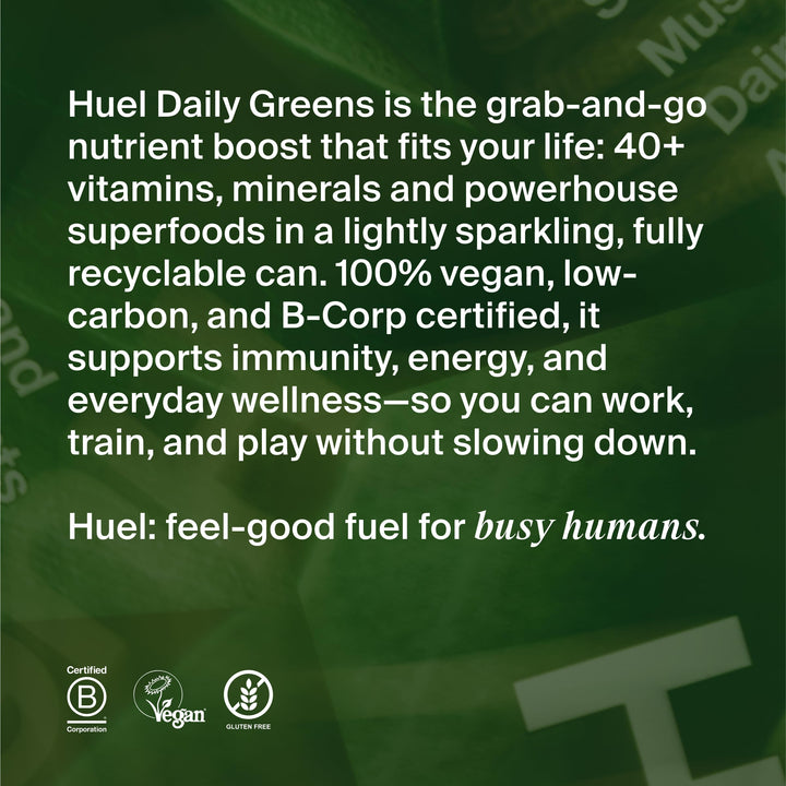 Huel twelve-pack arrangement showing stock for weekly convenience
